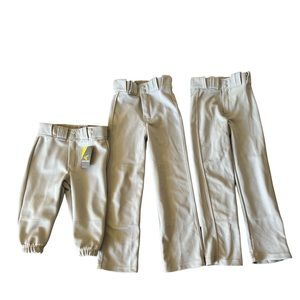 Easton Five Pairs Baseball Pants Practice Lot Youth S